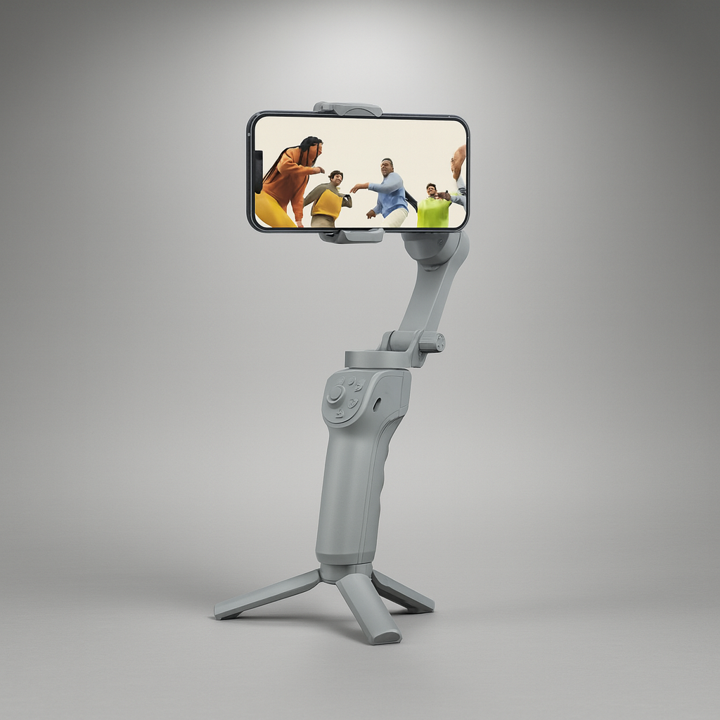 ZenAxis Pro 3-Axis Gimbal – Smart Stabilizer with AI Tracking