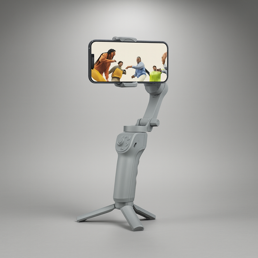 ZenAxis Pro 3-Axis Gimbal – Smart Stabilizer with AI Tracking