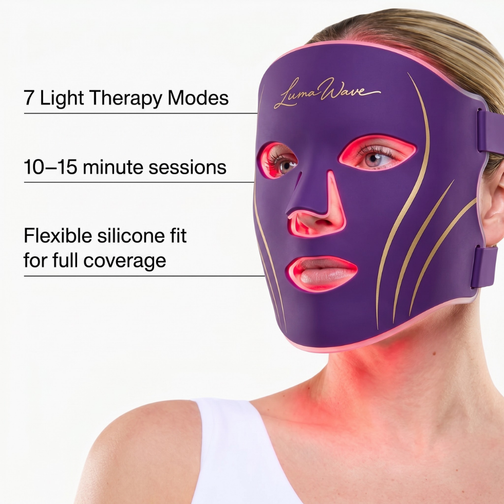 LumaWave 7-Colour LED Facial Therapy Mask
