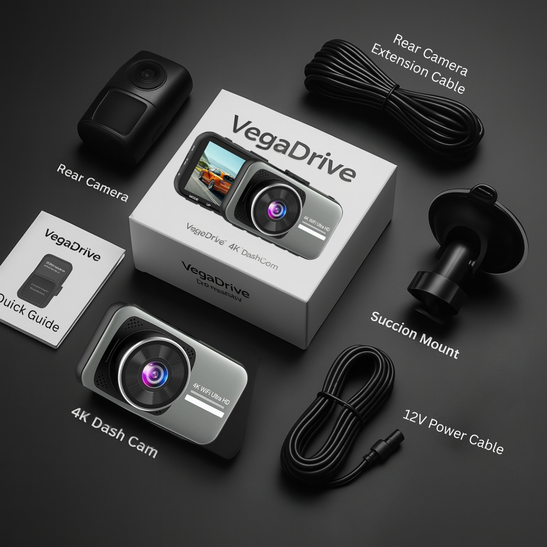 VegaDrive - 4K Full HD Smart Dash Camera