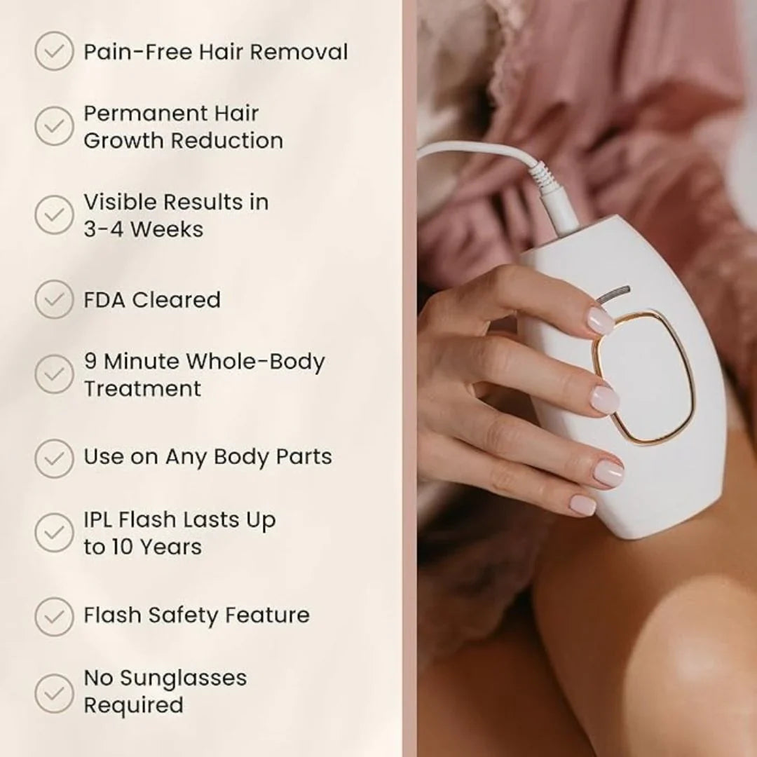 GlowSilk IPL Hair Removal Handset – Smooth Skin at Home