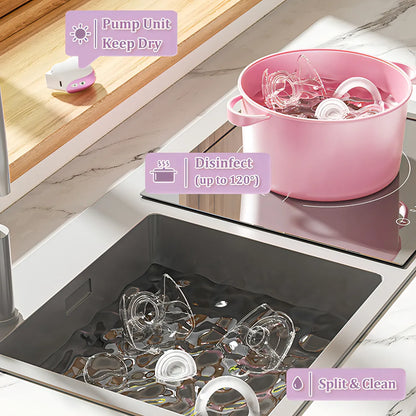 NurturaFlow Wearable Breast Pump – Hands-Free, Quiet & Rechargeable