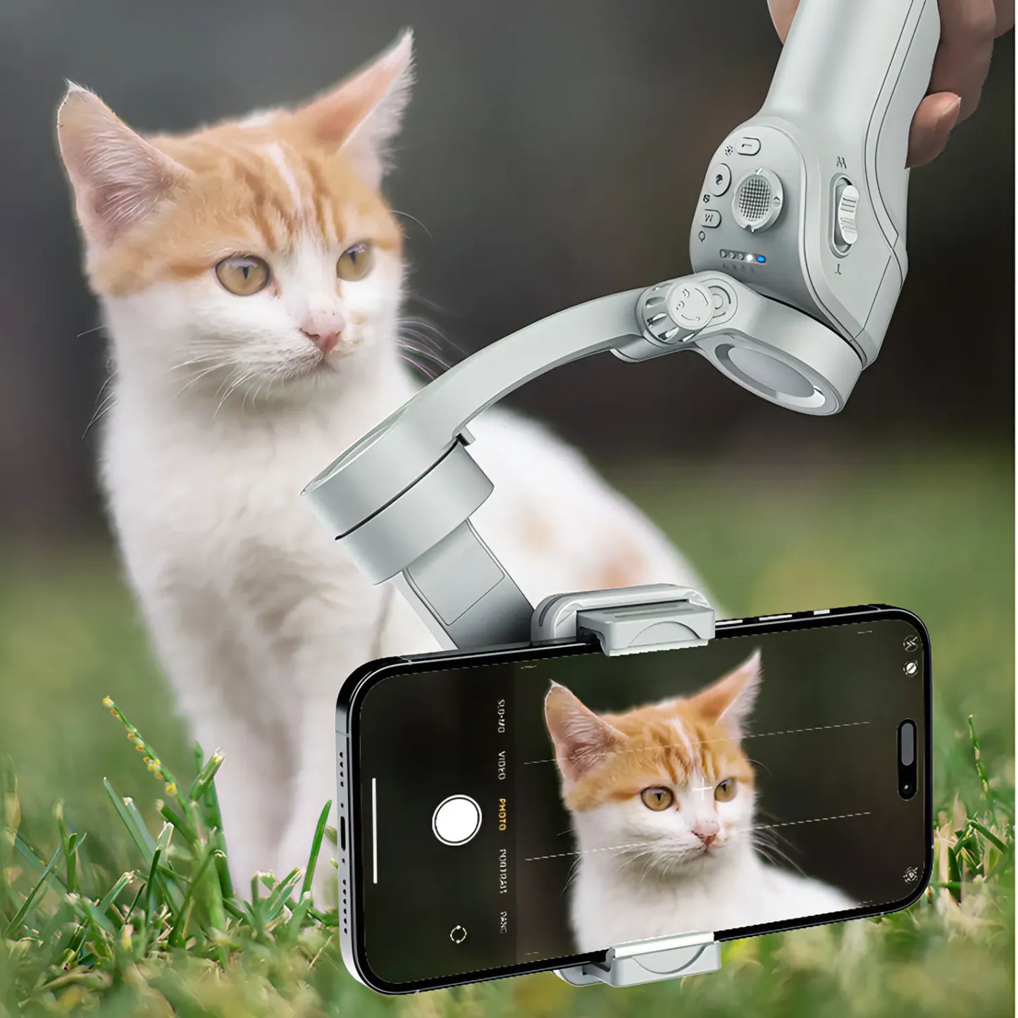 ZenAxis Pro 3-Axis Gimbal – Smart Stabilizer with AI Tracking