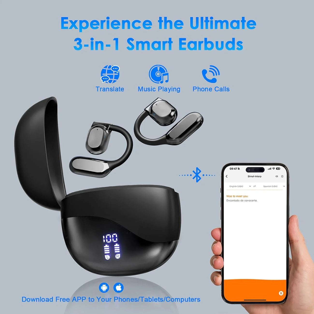 LinguaBuds AI-Featured Earbuds